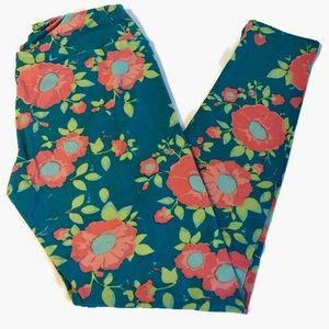 LuLaRoe OS Floral Leggings